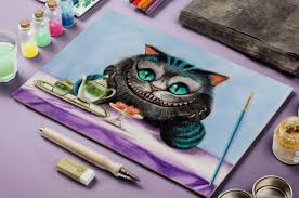pin na doske narisovannye koshki painted cats