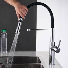 luxury kitchen faucets dual sprayer