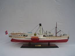 Skibladner is a sidewheel design, and her maiden voyage was on 2 august 1856, making her the world's oldest paddle steamer still in timetabled service. Model Of Norwegian Paddle Steamer Skibladner