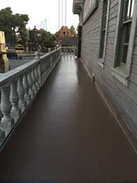 This Is A Urethane Balcony Floor Installed At Theme Park Located In Buena Park Ca Ryanco Also Waterproof Balcony Flooring Decks And Porches Floor Installation