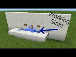 how to make a working sink mcpe command