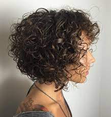 Rub it in and let hair airdry. Brown Bob For Curly Hair Curly Hair Styles Naturally Short Wavy Hair Hair Styles