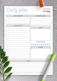 Follow along on instagram or join our mailing list to hear about our new planning printables! Daily Planner Templates Printable Download Pdf