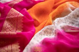 Image result for georgette saree close up