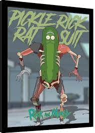 Rick and morty charaktere lustige bilder zum lachen figuren zeichnen zeichnungen zeichentrickfilme cartoon kunst charakterdesign fan art humor. Rick Morty Pickle Rick Gerahmte Poster Bilder Kaufen Bei Europosters