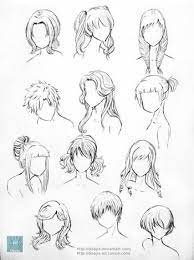 Drawing Hair Reference Hairstyles 56 Trendy Ideas Drawing Hair Tutorial Anime Hair Hair Reference