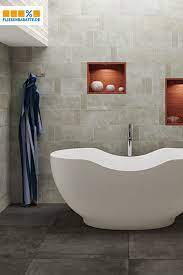 Moderne Betonoptik Fliesen Fur Dein Badezimmer Bad Fliesen Betonoptik Betonoptik Badewanne Fliesen