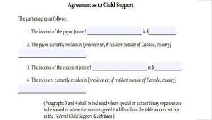 I, , am applying or have been referred for child support services. Free 9 Sample Child Support Agreement Forms In Pdf Ms Word