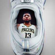 The nike paul george 4 basketball shoes offer a lightweight, cushioning system with a responsive feel so you can play just as hard as paul george does. Paul George Now Has A Nike Signature Shoe With His Face In It Sbnation Com