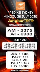 Prediksi Togel Sydney Minggu 26 Juli 2020 Sydney Selasa Minggu