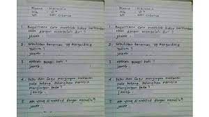Yg ngasi soal atau murid yg menjawabnya terlalu polos?? Ini Dia 5 Jawaban Kocak Anak Sd Yang Bisa Bikin Kamu Terpingkal Awas Jawaban Nomor 3 Bikin Baper Halaman 3 Tribun Jabar