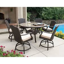 Member S Mark Heritage 7 Piece Balcony Height Dining Set With Premium Sunbrella Fabrics Outdoor Patio Decor Patio Furnishings Outdoor Dining Furniture