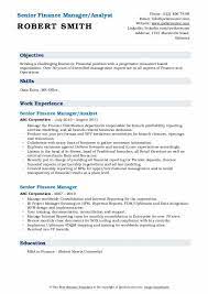 Provide support to operations group, through information analyses (e.g. Senior Finance Manager Resume Samples Qwikresume