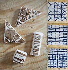 Textilien Farben Verschiedene Shibori Muster Ideen Servietten Tie Dye Tutorial Textilfarbe Japanische Textilien