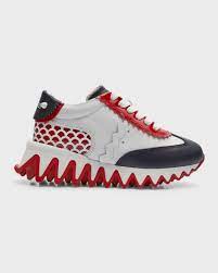 Christian Louboutin Kid's Mini Shark Flat Red Sole Runner Sneakers,  Toddlers/Kids | Neiman Marcus