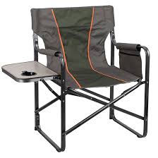 Style Selections Camping Director Chair Side Table Green Grey Agf9902 Rona