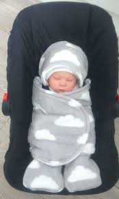 Car Seat Cosy Wrap Supersof Fleece Baby Swaddle Blanket Grey With White Clouds By Siennachic On Etsy Anakin Baby Swaddle Baby Swaddle Blankets Et Baby