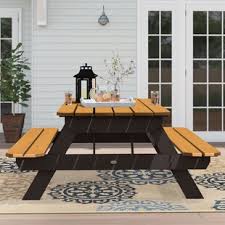 Rather than going the more formal dining room route, turn your picnic table into rustic kitchen seating. Picnic Tables Up To 30 Off Through 09 07 Wayfair