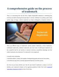 Something occurred to me recently: A Comprehensive Guide On The Process Of Trademark By Manishanilgupta304 Issuu