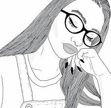 Black And White Glasses Drawing Pin On Bucatarie