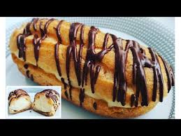Fierbem apa impreuna cu uleiul. Eclere Umplute Cu Budinca De Vanilie Pasteles Rellenas De Pudding De Vainilla Youtube