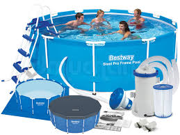 Basen Ogrodowy Stelazowy Steel Pro 366 X 100 Cm 7w1 Bestway 56418 Bestway Pool Pool Cleaning