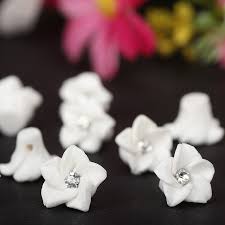 Have you chosen white as your signature wedding color? 30pc Lot 10mm Polymer Clay Small White Flower Beads Making Wedding Bridal Veil Earring Nail Art Decoration Things Accessory Flower Girl Basket Wedding Flowers Shenzhenflower Girl Dresses With Cap Sleeves Aliexpress