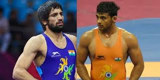 Ravi kumar dahiya (in blue) will contest in the wrestling final in the 57kg category at tokyo olympics. L0ekllaqkdxnkm