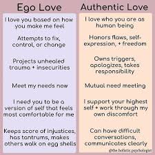 Ego Love Is Fear Based We Can Have Ego Love With Family Friends Or Partners In This State We Mental And Emotional Health Relationship Healthy Relationships