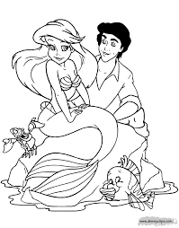 The little mermaid was my favorite disney movie when i was little, and although it still is now, there have been so many more i don't have the money to commission a specific work of art but you are so good & i love how you've drawn ariel & eric (so close to a perfect disney print but carrying the. Coloring Page Of Ariel Eric Flounder And Sebastian Thelittlemermaid Mermaid Coloring Pages Mermaid Coloring Book Mermaid Coloring