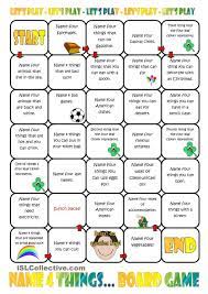 Speaking Games Board Games English Games