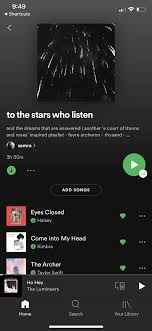 To The Stars Who Listen A Spotify Playlist Playlist Spotify Song Playlist