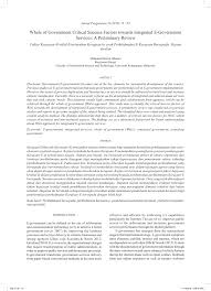 Hal ini menunjukkan bahawa rakyat malaysia mampu menandingi kejayaan yang ditempa oleh orang barat yang jauh lebih maju daripada kita. Pdf Whole Of Government Critical Success Factors Towards Integrated E Government Services A Preliminary Review