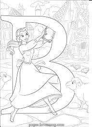 B For Belle Pages Lovesmag Com Belle Coloring Pages Abc Coloring Pages Disney Alphabet