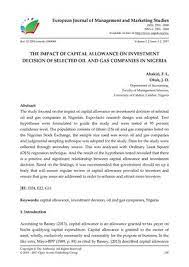 4% over 25 years for most industrial buildings. Calameo The Impact Of Capital Allowance On Investment Decision Of Selected Oil And Gas Companies In Nigeria