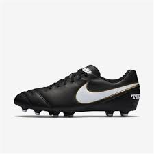 Black And White Soccer Cleats Nike Tiempo Iii Fg Black White Cleats Soccer Cleats Soccer Cleats Nike