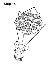 They can be hardly seen in the. How To Draw Bouquet Of Roses Novocom Top