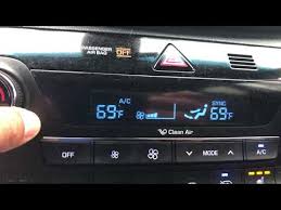 Turn the car's fan motor on high and press the button to turn on the ac. Hyundai Tucson Air Conditioning And Heater Controls Functions Youtube