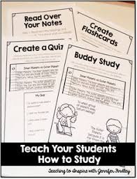 Teaching Students How To Study Teaching With Jennifer Findley Teaching Study Skills Study Skills Lessons Study Skills Elementary