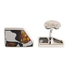 Historia el misterio de los esqueletos envueltos en joyas en catacumbas Fukang Pallasite Meteorite Cufflinks By Alan K Thau Alan K Thau