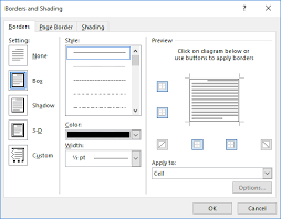 Missing Left Border Microsoft Word