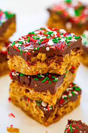 Holiday Special K Bars Easy No Bake Dessert Averie Cooks Recipe Easy No Bake Desserts Desserts Baking