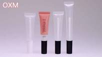 Luxury 4ml 6ml PE clear Empty Cosmetic Container Squeeze Lipstick Tube  Lipgloss Tube for Mascara Lip Gloss