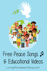Free Peace Songs And Educational Videos Peace Songs Preschool Songs Peace Education