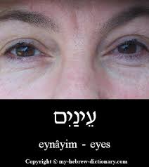 How To Say Eyes In Hebrew