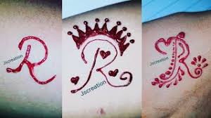 Trendy mehndi tattoo design.alphabet r letter tattoo. Js Creation Ø§Ù„Ø£Ø±Ø¯Ù† Vlip Lv
