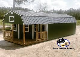 Our custom designed log cabins for sale are the perfect fit and come in as many sizes and prices as you could want. Starke Florida Inventory Coastal Portable Buildings Inc