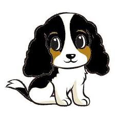 Black And White Working English Springer Spaniel English Springer Spaniel Black White And Tan Cartoon Black And White Cartoon English Springer Spaniel Cartoon Dog