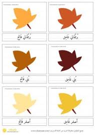 بطاقات مطابقة لون ورقة الشجر للاطفال نشاط الخريف Homeschool Preschool Homeschool Preschool