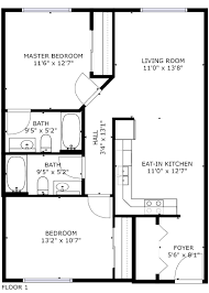 metro towers 1 bedroom floor plan